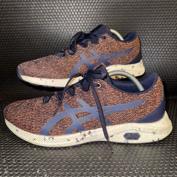 Asics HyperGel-Yu Peacoat Orange Blue Running Shoes Sneakers Men’s Size 10.5 - Picture 1 of 8